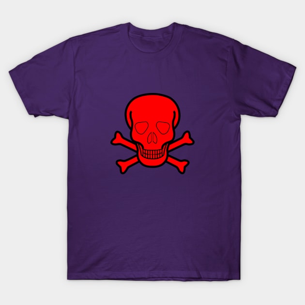 Skull red T-Shirt by dablohotaka